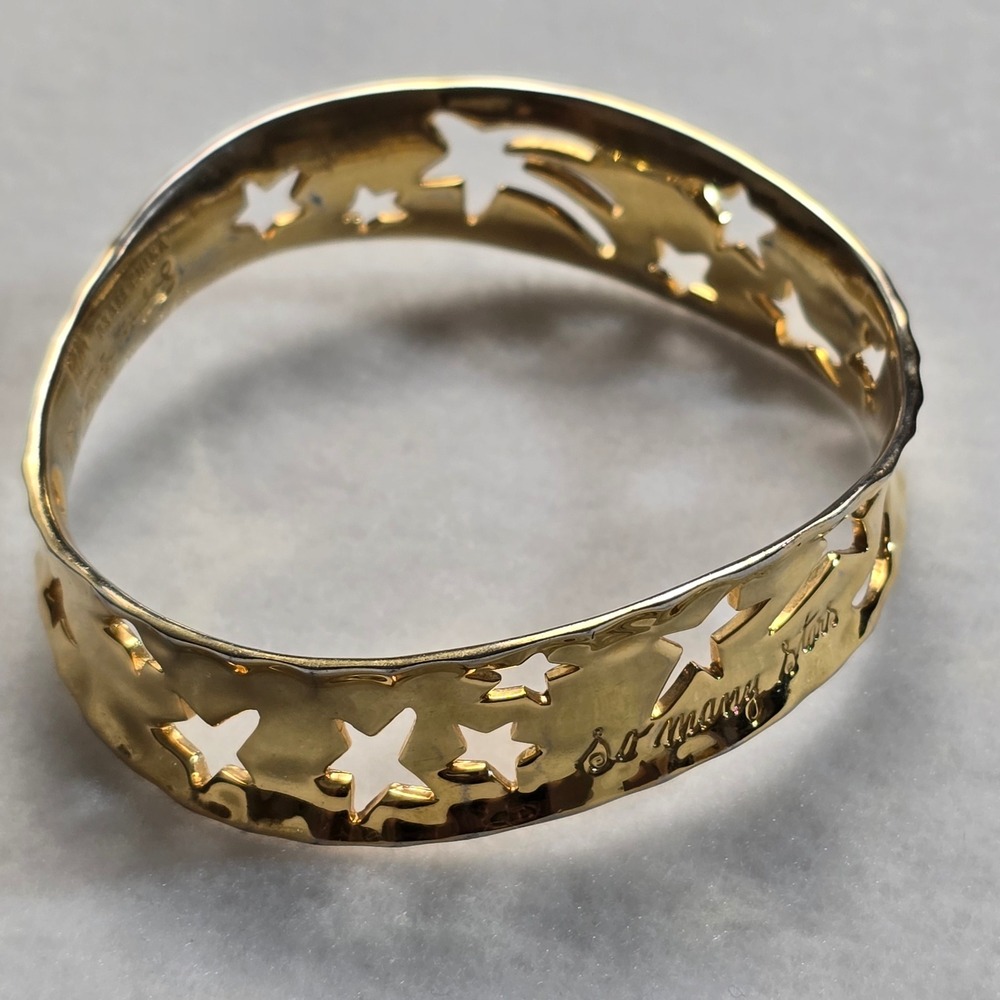 Andy Warhol RLM Bracelet So Many Stars Robert Lee Morris Gold Tone Celestial - Picture 11 of 16